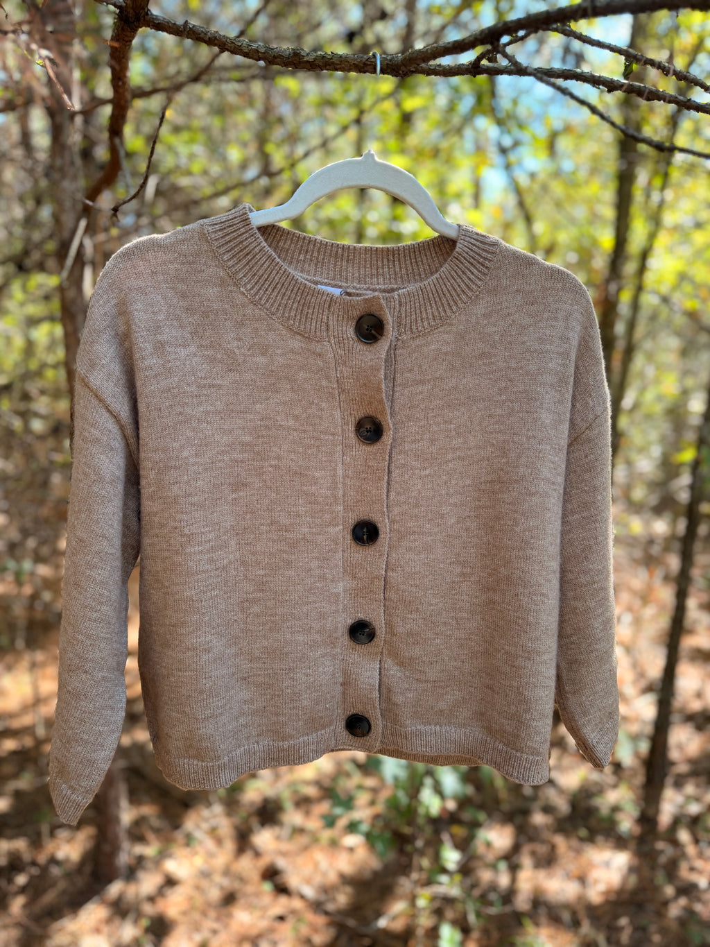 Half Sleeve Button Down Cardigan