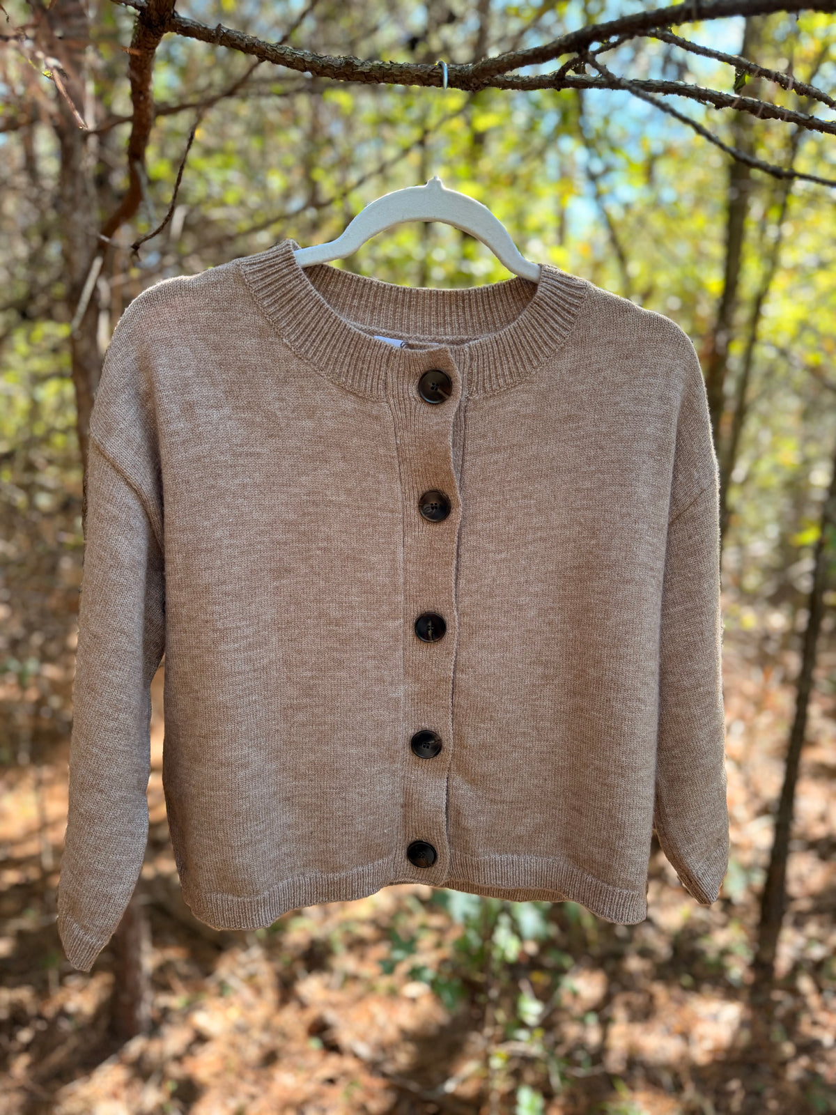 Half Sleeve Button Down Cardigan