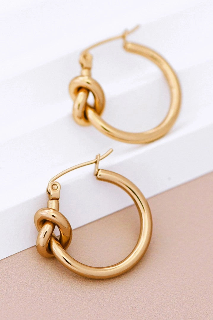 Gold Knot Earrings