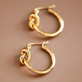 Gold Knot Earrings