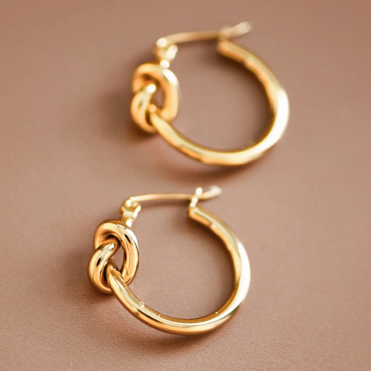 Gold Knot Earrings